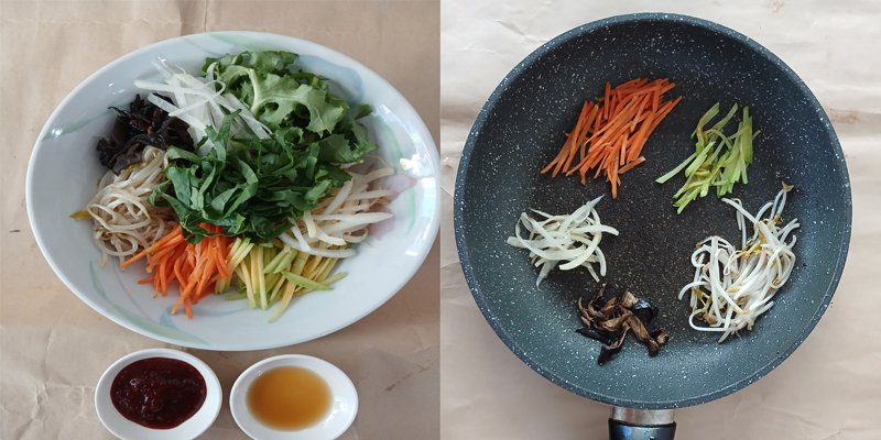 Vegan Vegetable bibimbap Recipe
